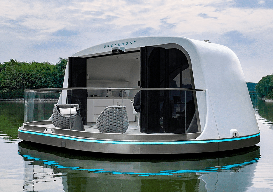 探索未来水上交通：电动无人水面车工业设计创新作品集